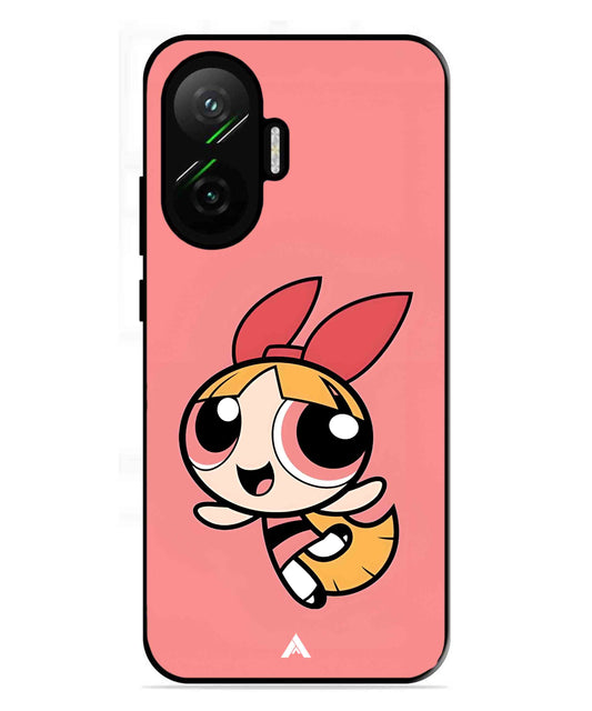 Powerpuff Girls Blossom Metal Back Cover Phone Case for Poco F7