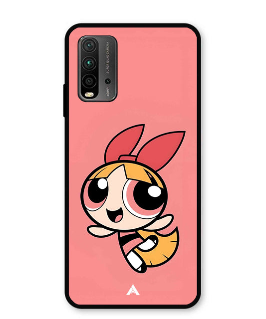 Powerpuff Girls Blossom Metal Back Cover Phone Case for Poco M3