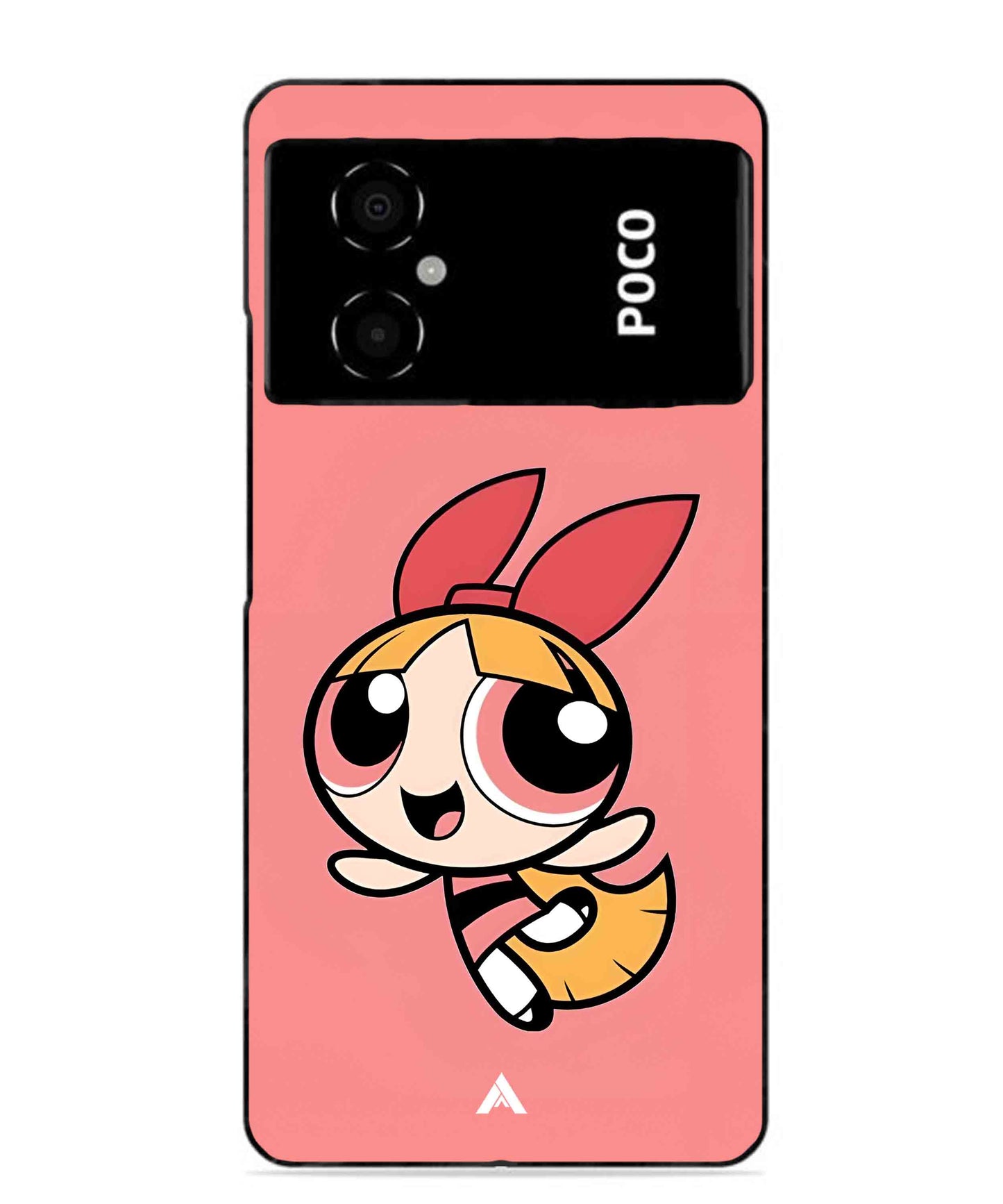 Powerpuff Girls Blossom Metal Back Cover Phone Case for Poco M4 5G