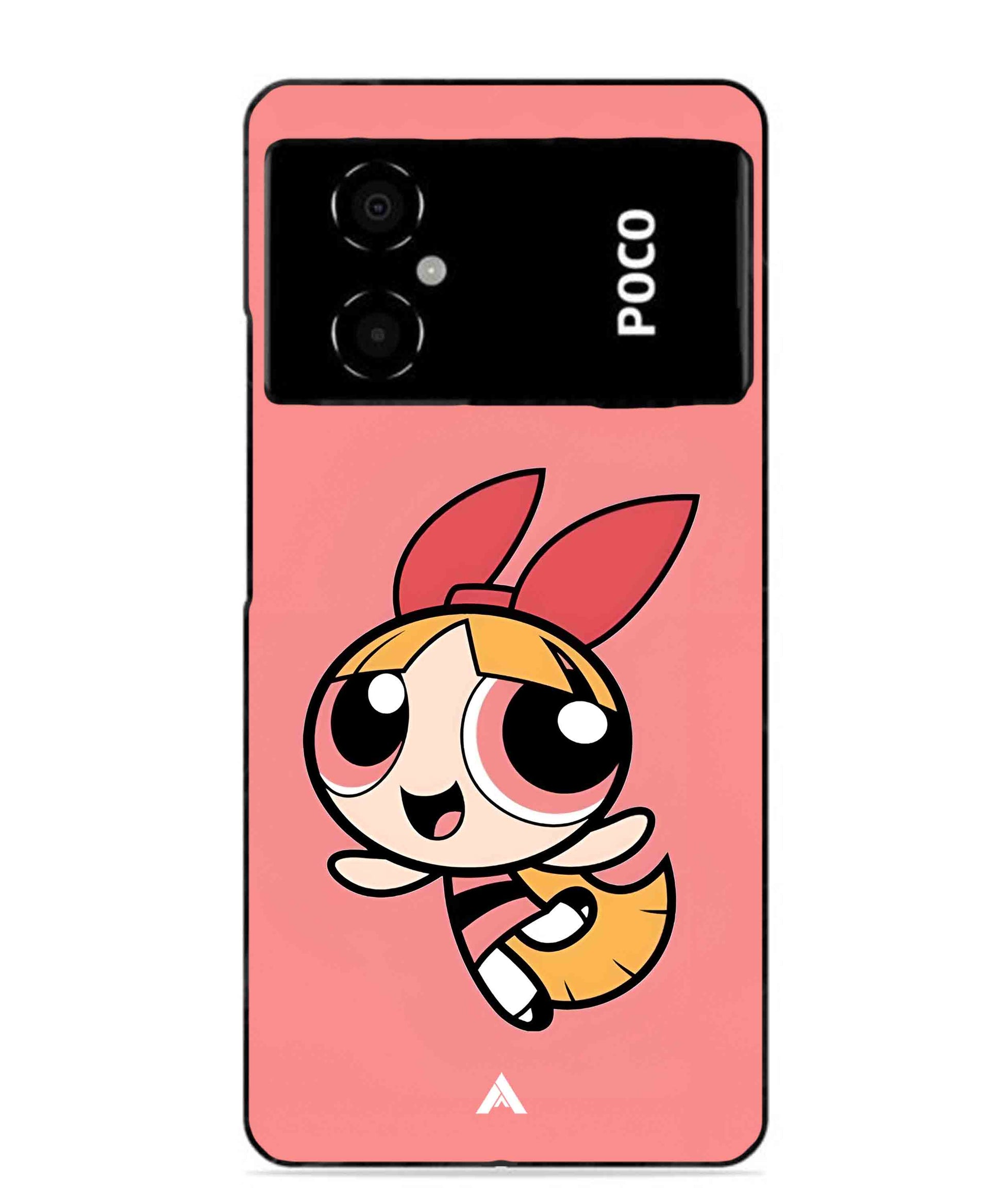 Powerpuff Girls Blossom Metal Back Cover Phone Case for Poco M4 5G