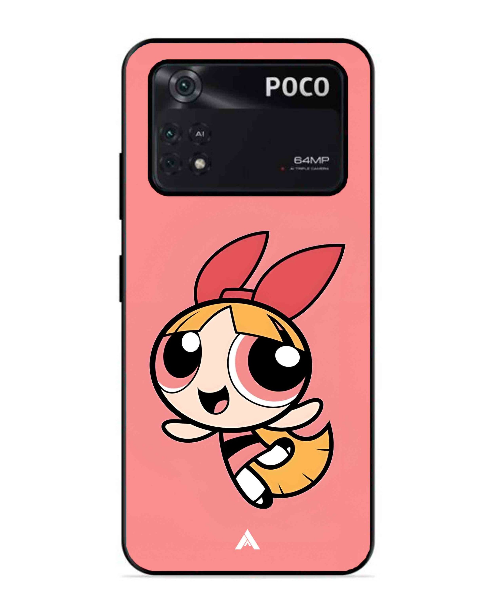 Powerpuff Girls Blossom Metal Back Cover Phone Case for Poco X4 Pro