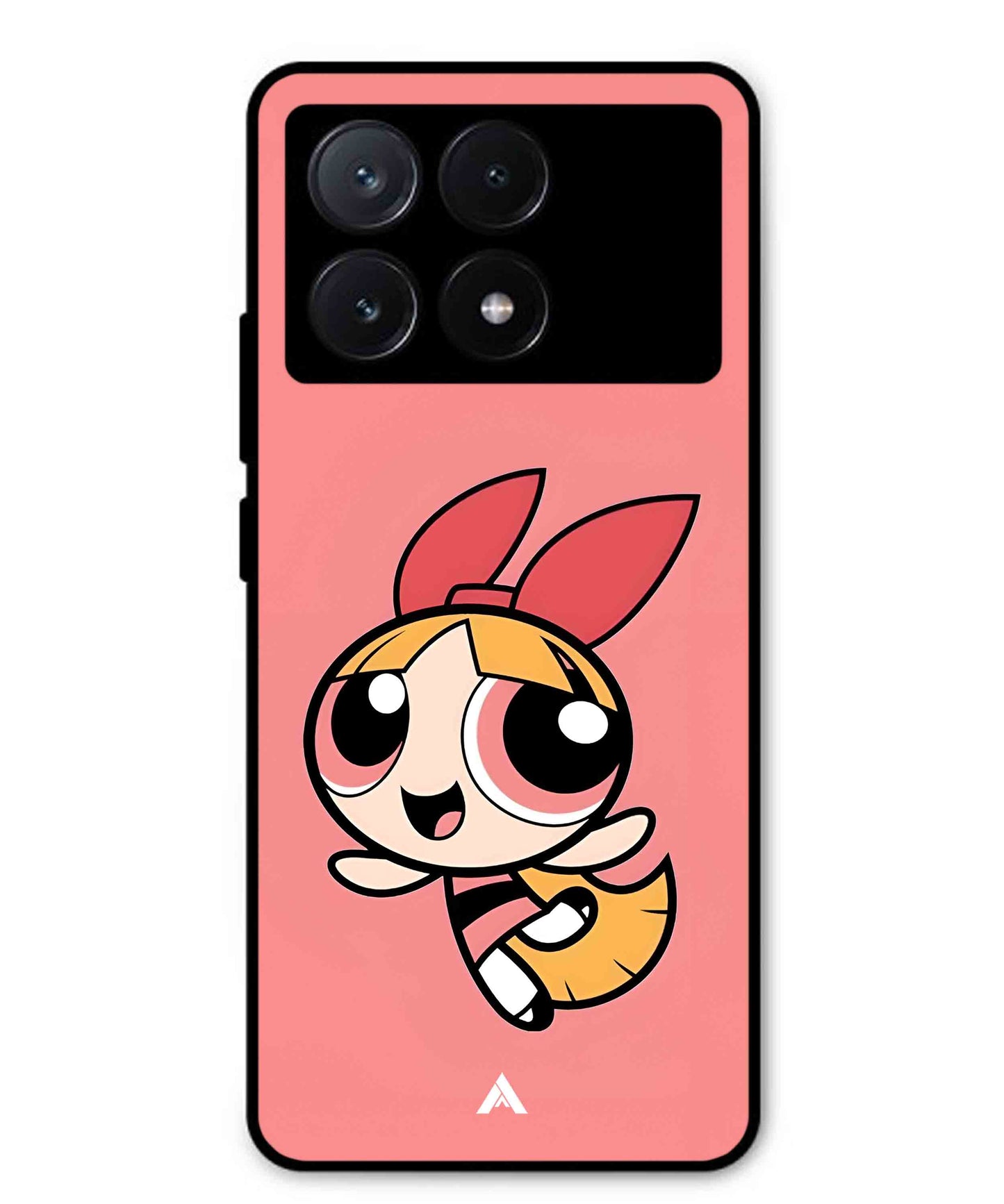Powerpuff Girls Blossom Metal Back Cover Phone Case for Poco X6 Pro