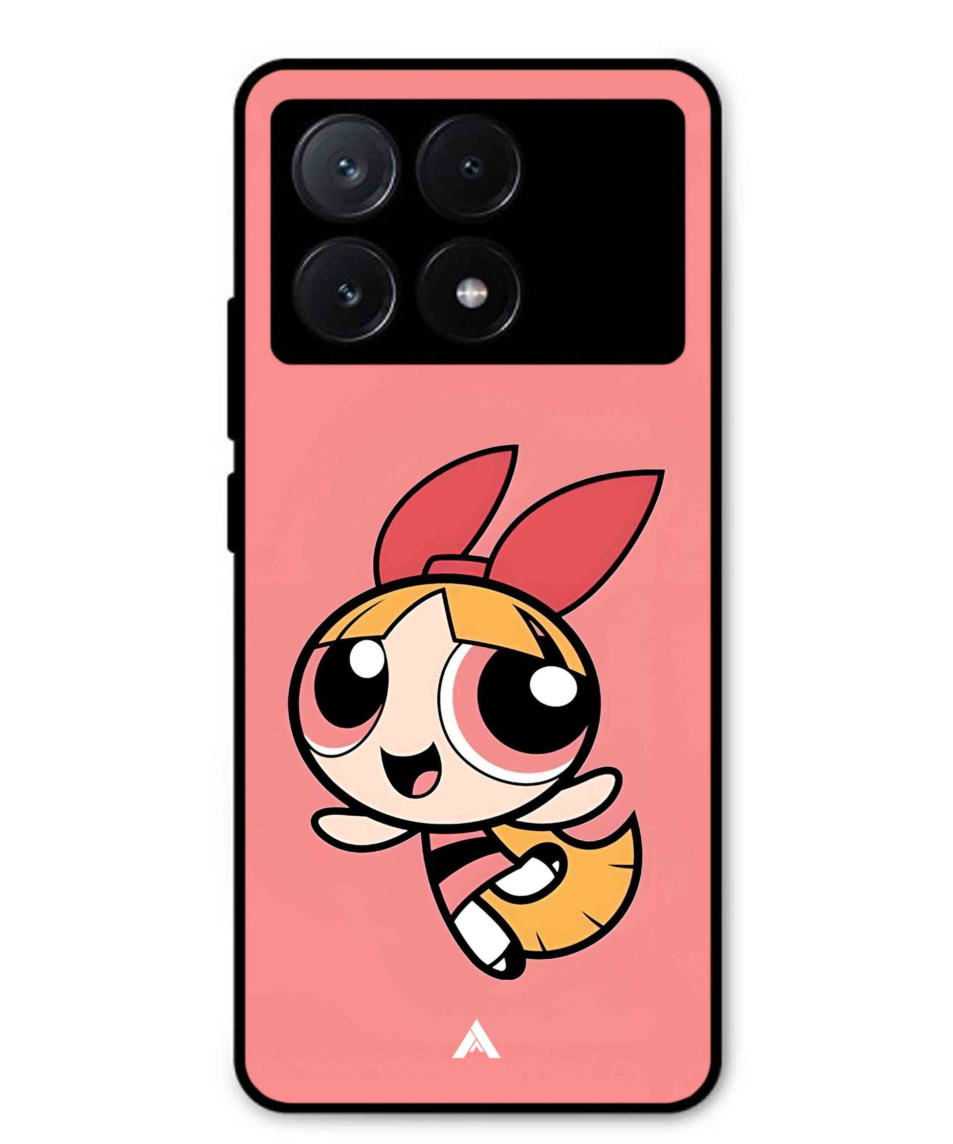 Powerpuff Girls Blossom Metal Back Cover Phone Case for Poco X6 Pro