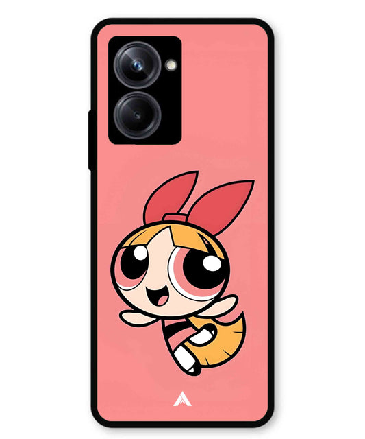 Powerpuff Girls Blossom Metal Back Cover Phone Case for Realme 10 Pro