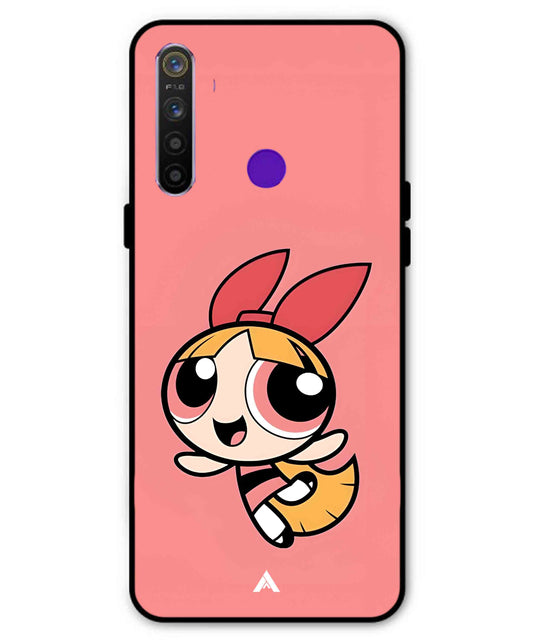 Powerpuff Girls Blossom Metal Back Cover Phone Case for Realme 5s