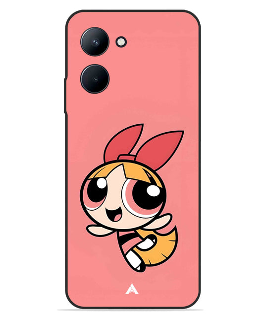 Powerpuff Girls Blossom Metal Back Cover Phone Case for Realme C33