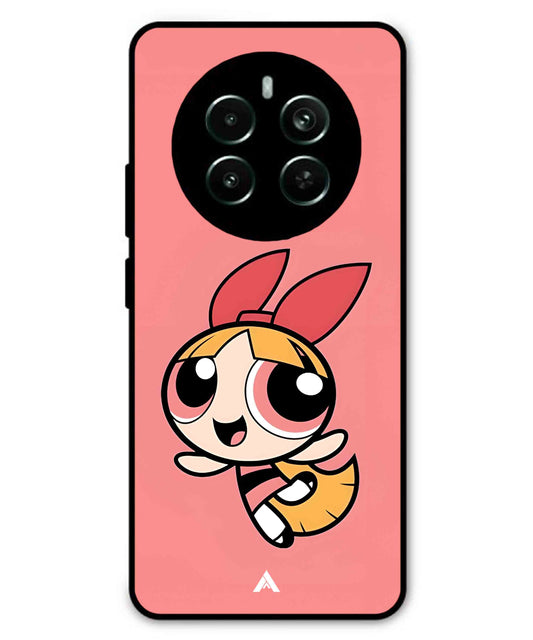 Powerpuff Girls Blossom Metal Back Cover Phone Case for Realme P1 Pro