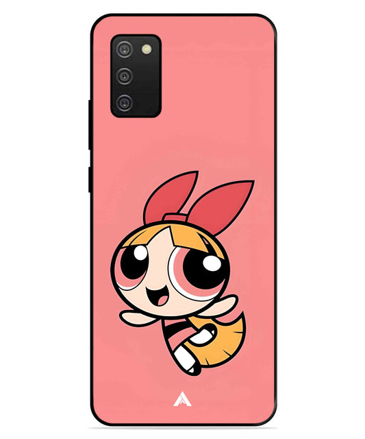 Powerpuff Girls Blossom Metal Back Cover Phone Case for Samsung Galaxy A03s