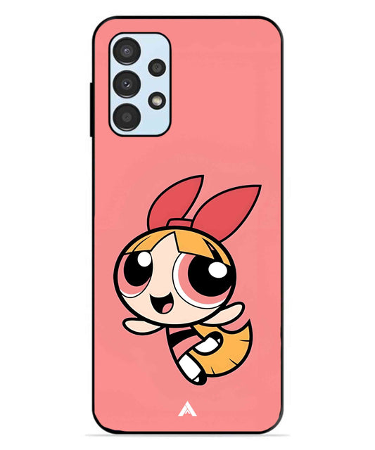 Powerpuff Girls Blossom Metal Back Cover Phone Case for Samsung Galaxy A13 4G