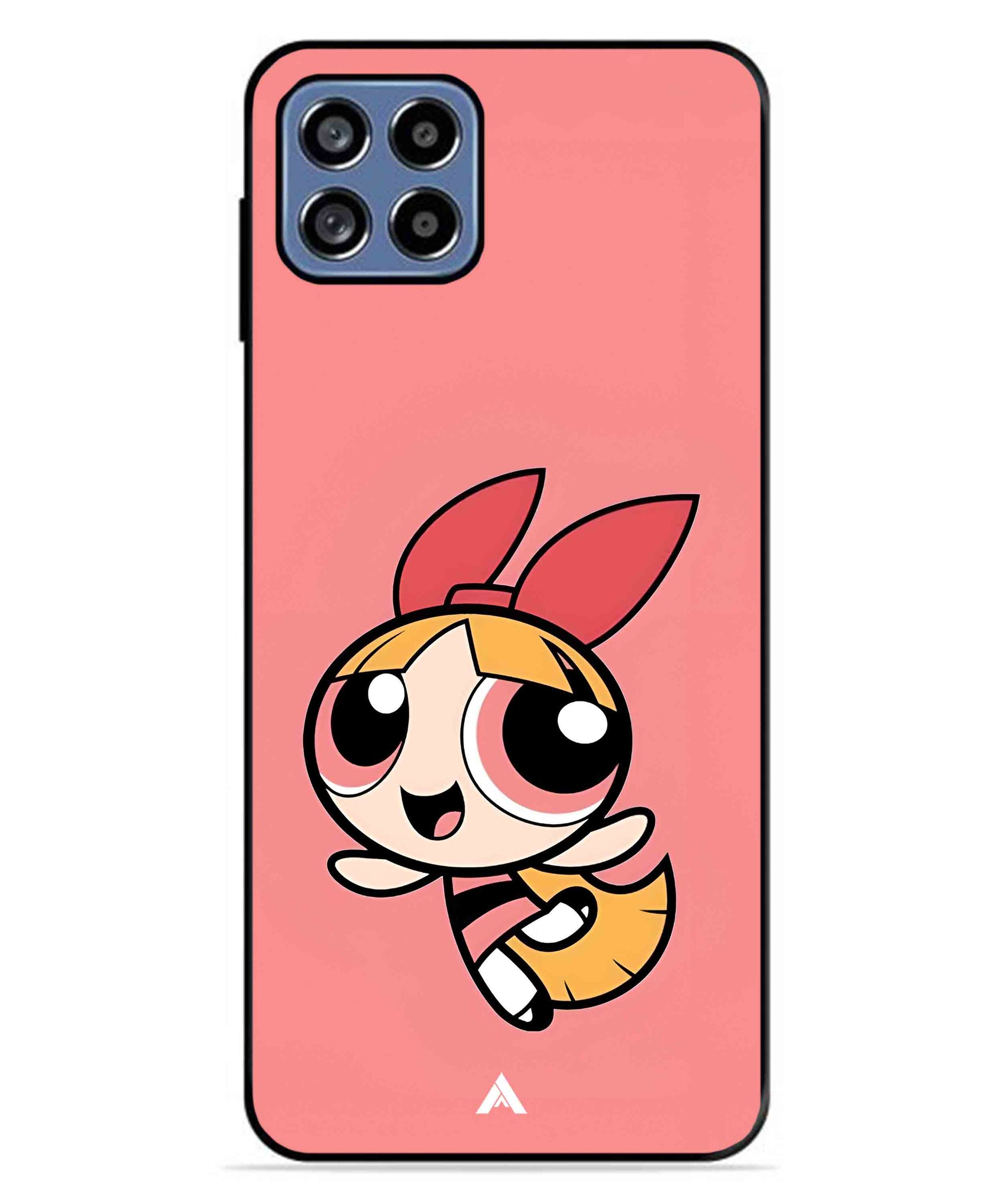 Powerpuff Girls Blossom Metal Back Cover Phone Case for Samsung Galaxy A22 5G