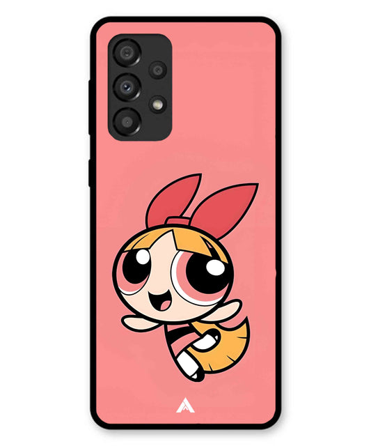 Powerpuff Girls Blossom Metal Back Cover Phone Case for Samsung Galaxy A33 5G