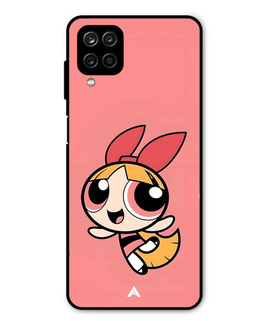 Powerpuff Girls Blossom Metal Back Cover Phone Case for Samsung Galaxy F12