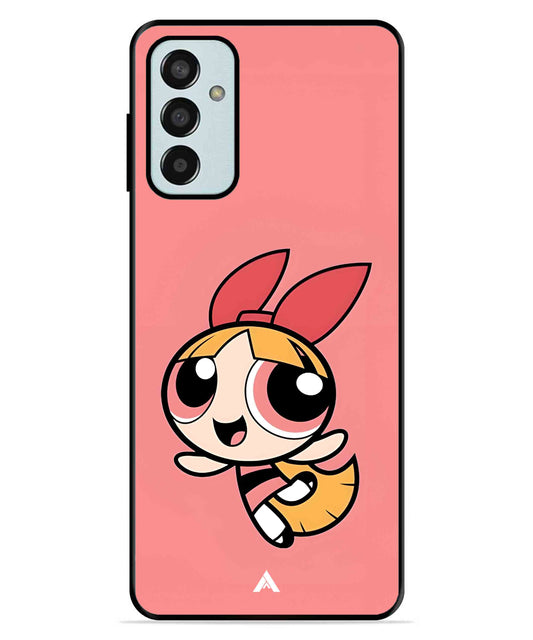 Powerpuff Girls Blossom Metal Back Cover Phone Case for Samsung Galaxy F13 4G
