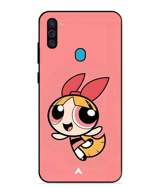 Powerpuff Girls Blossom Metal Back Cover Phone Case for Samsung Galaxy M11