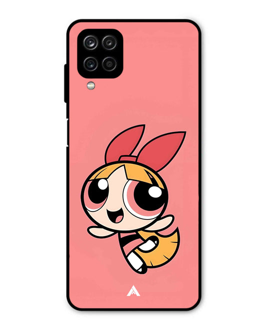 Powerpuff Girls Blossom Metal Back Cover Phone Case for Samsung Galaxy M12