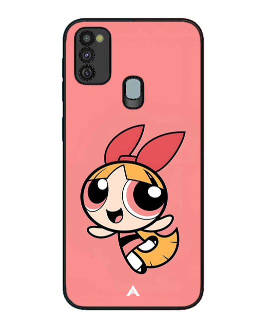 Powerpuff Girls Blossom Metal Back Cover Phone Case for Samsung Galaxy M30s