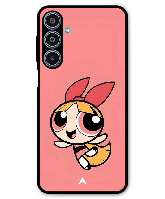 Powerpuff Girls Blossom Metal Back Cover Phone Case for Samsung Galaxy M35