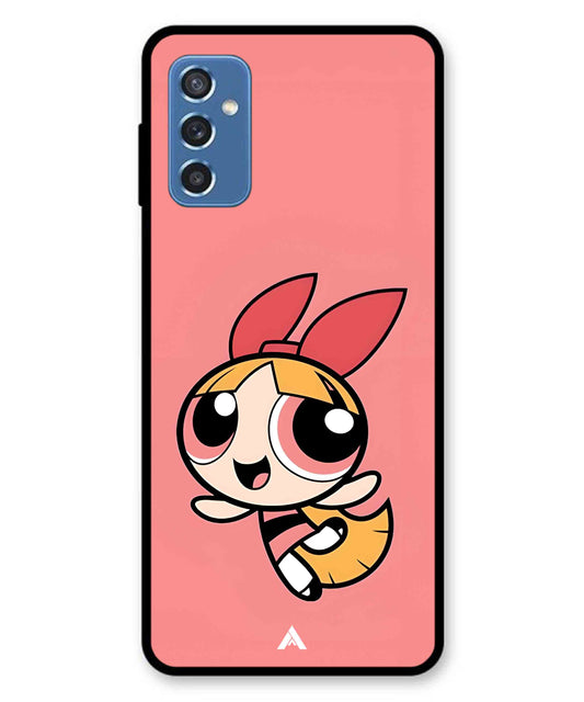 Powerpuff Girls Blossom Metal Back Cover Phone Case for Samsung Galaxy M52