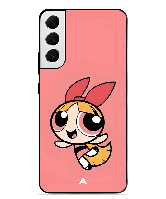 Powerpuff Girls Blossom Metal Back Cover Phone Case for Samsung Galaxy S22