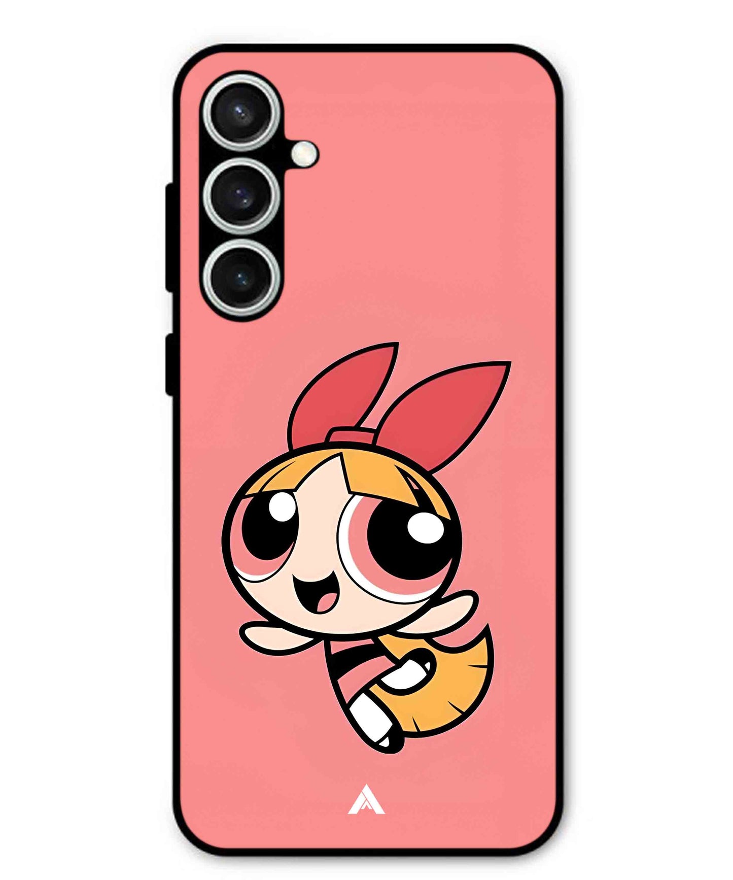 Powerpuff Girls Blossom Metal Back Cover Phone Case for Samsung Galaxy S23 Fe