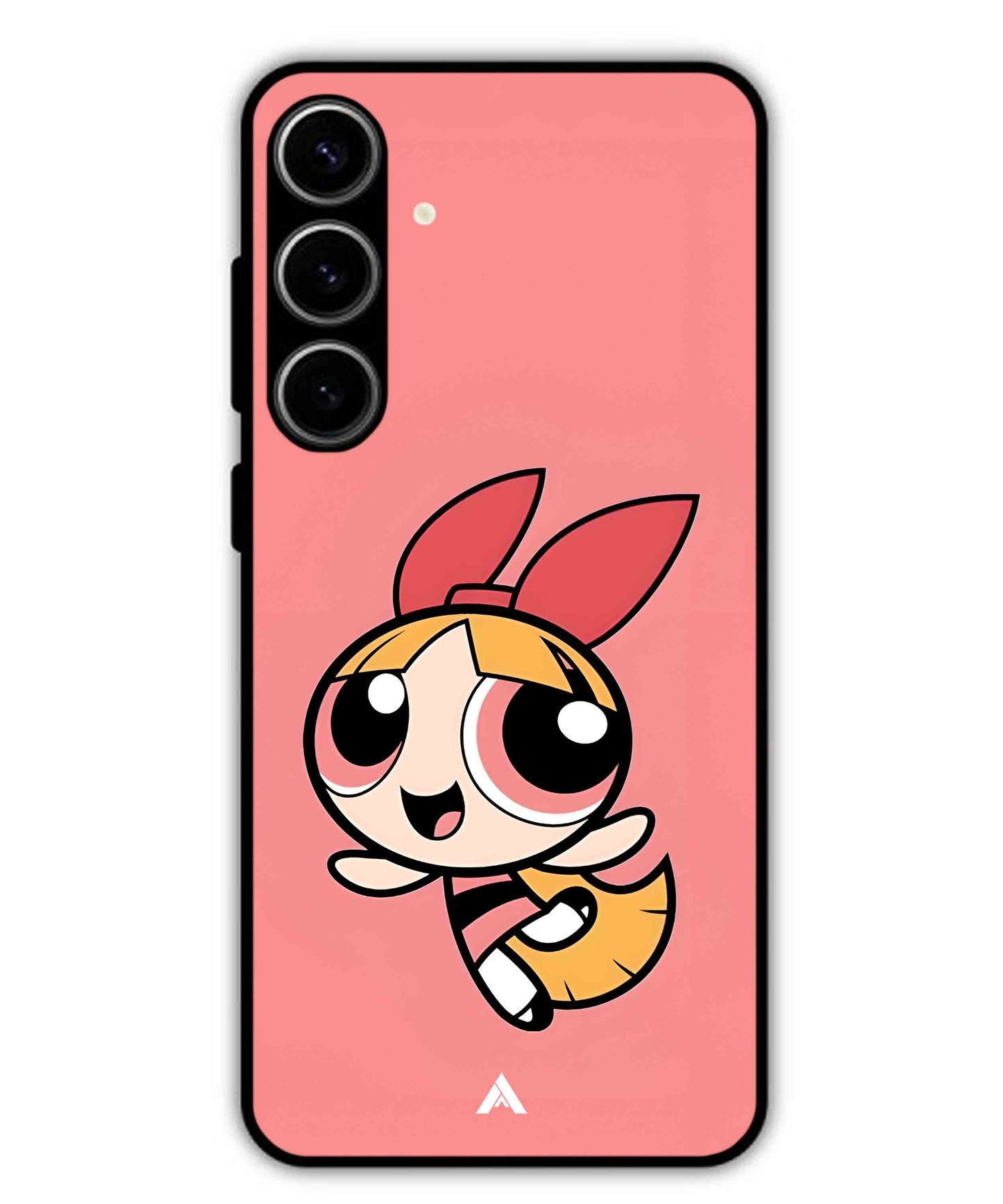 Powerpuff Girls Blossom Metal Back Cover Phone Case for Samsung Galaxy S23 Plus