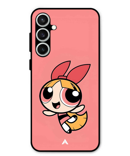 Powerpuff Girls Blossom Metal Back Cover Phone Case for Samsung Galaxy S24 Fe