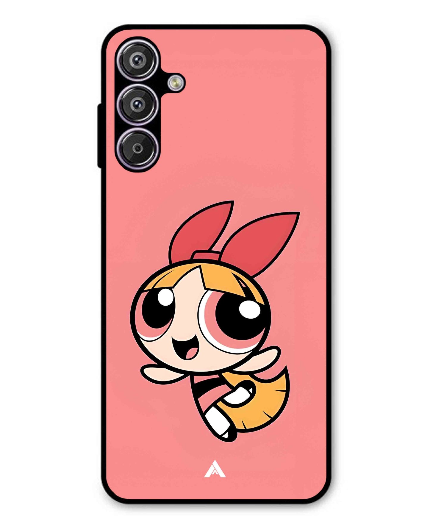 Powerpuff Girls Blossom Metal Back Cover Phone Case for Samsung Galaxy S25 Plus
