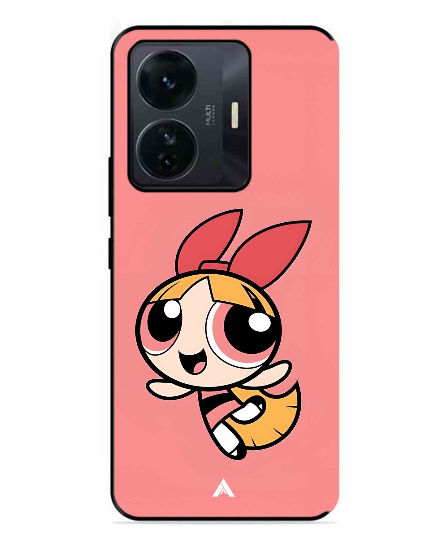 Powerpuff Girls Blossom Metal Back Cover Phone Case for Vivo T1 Pro