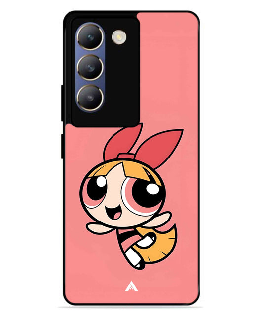 Powerpuff Girls Blossom Metal Back Cover Phone Case for Vivo T3