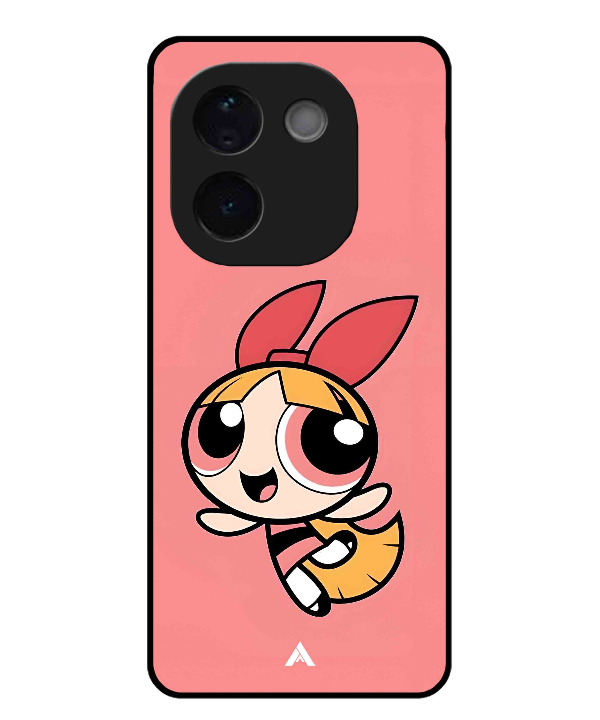 Powerpuff Girls Blossom Metal Back Cover Phone Case for Vivo T3 Pro