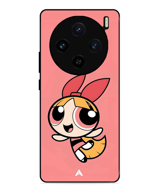 Powerpuff Girls Blossom Metal Back Cover Phone Case for Vivo X100 Pro