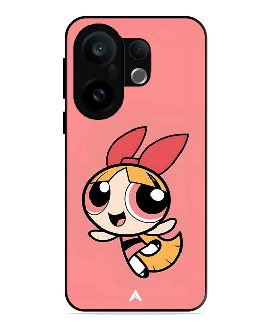 Powerpuff Girls Blossom Metal Back Cover Phone Case for Vivo X200 FE