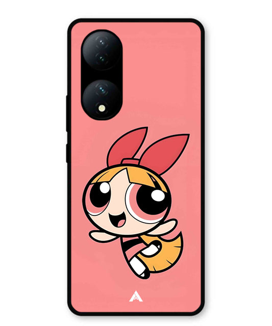 Powerpuff Girls Blossom Metal Back Cover Phone Case for Vivo Y100a