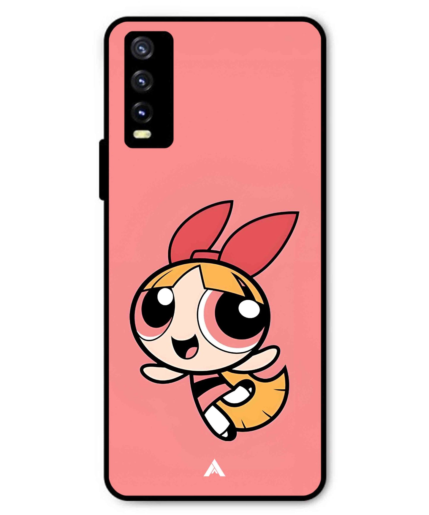 Powerpuff Girls Blossom Metal Back Cover Phone Case for Vivo Y20