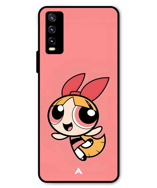 Powerpuff Girls Blossom Metal Back Cover Phone Case for Vivo Y20a