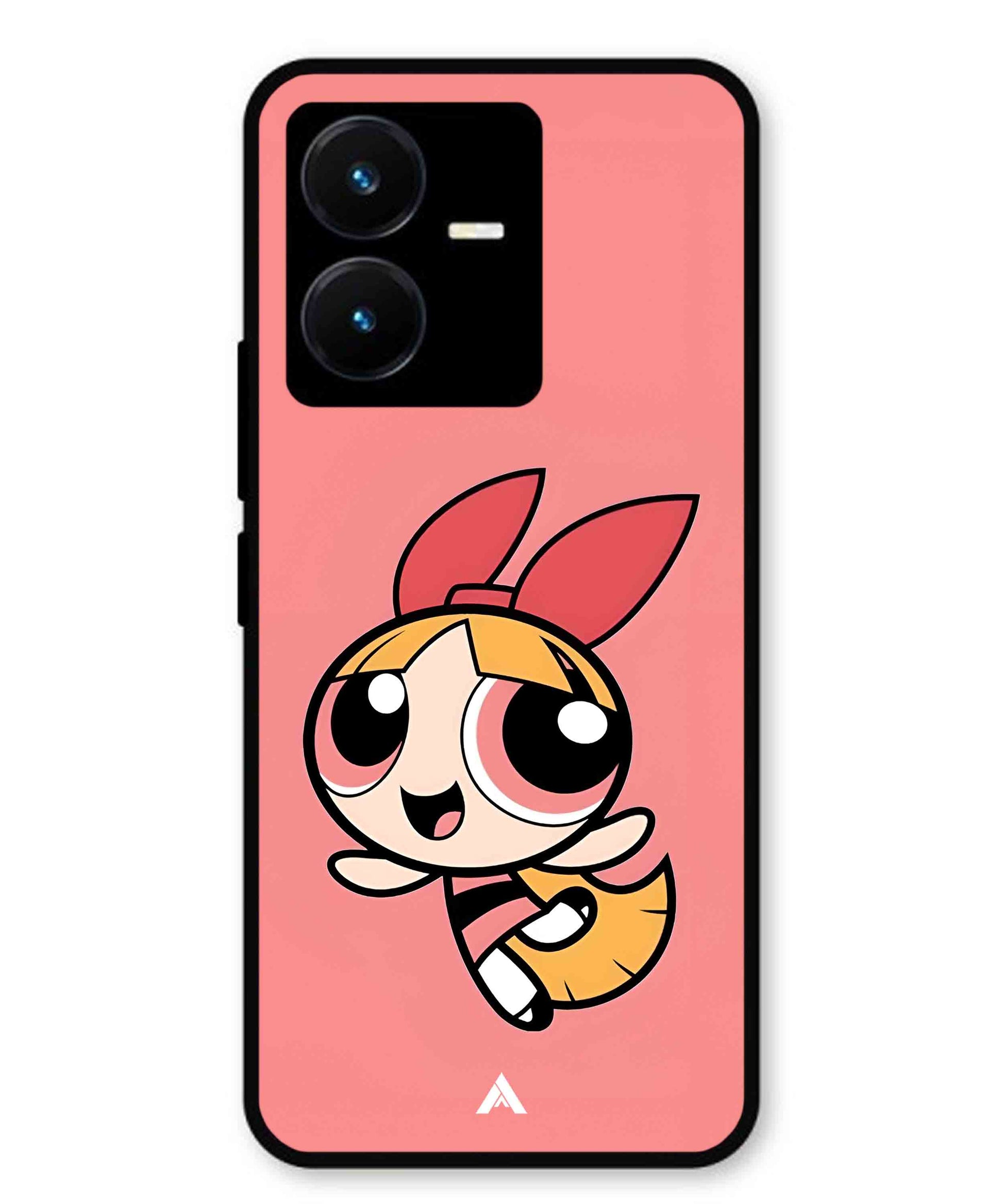 Powerpuff Girls Blossom Metal Back Cover Phone Case for Vivo Y22