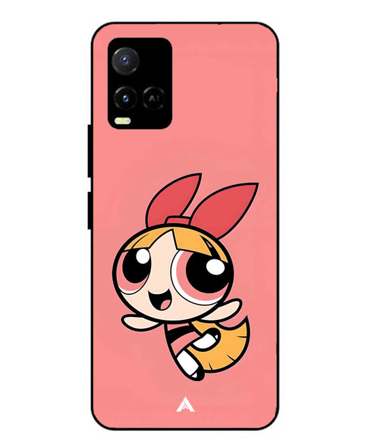 Powerpuff Girls Blossom Metal Back Cover Phone Case for Vivo Y33s