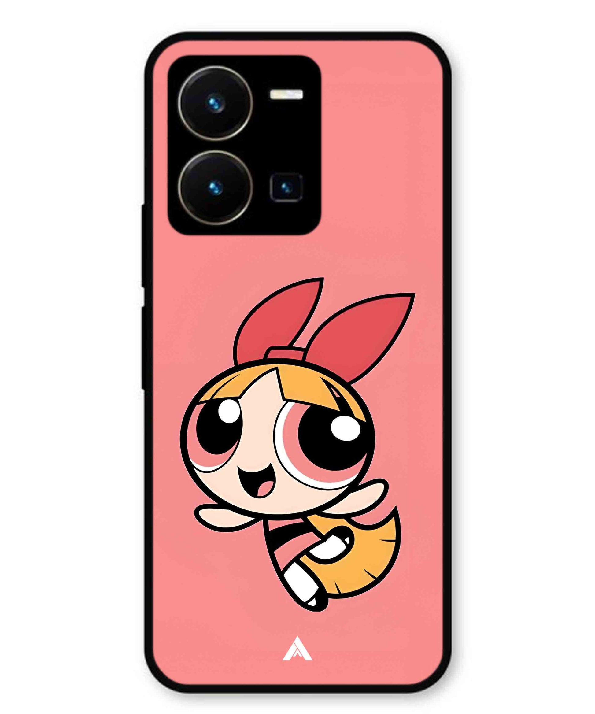 Powerpuff Girls Blossom Metal Back Cover Phone Case for Vivo Y35