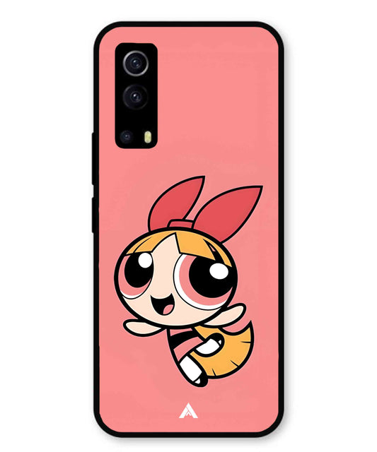 Powerpuff Girls Blossom Metal Back Cover Phone Case for Vivo Y53s