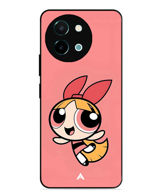 Powerpuff Girls Blossom Metal Back Cover Phone Case for Vivo Y58