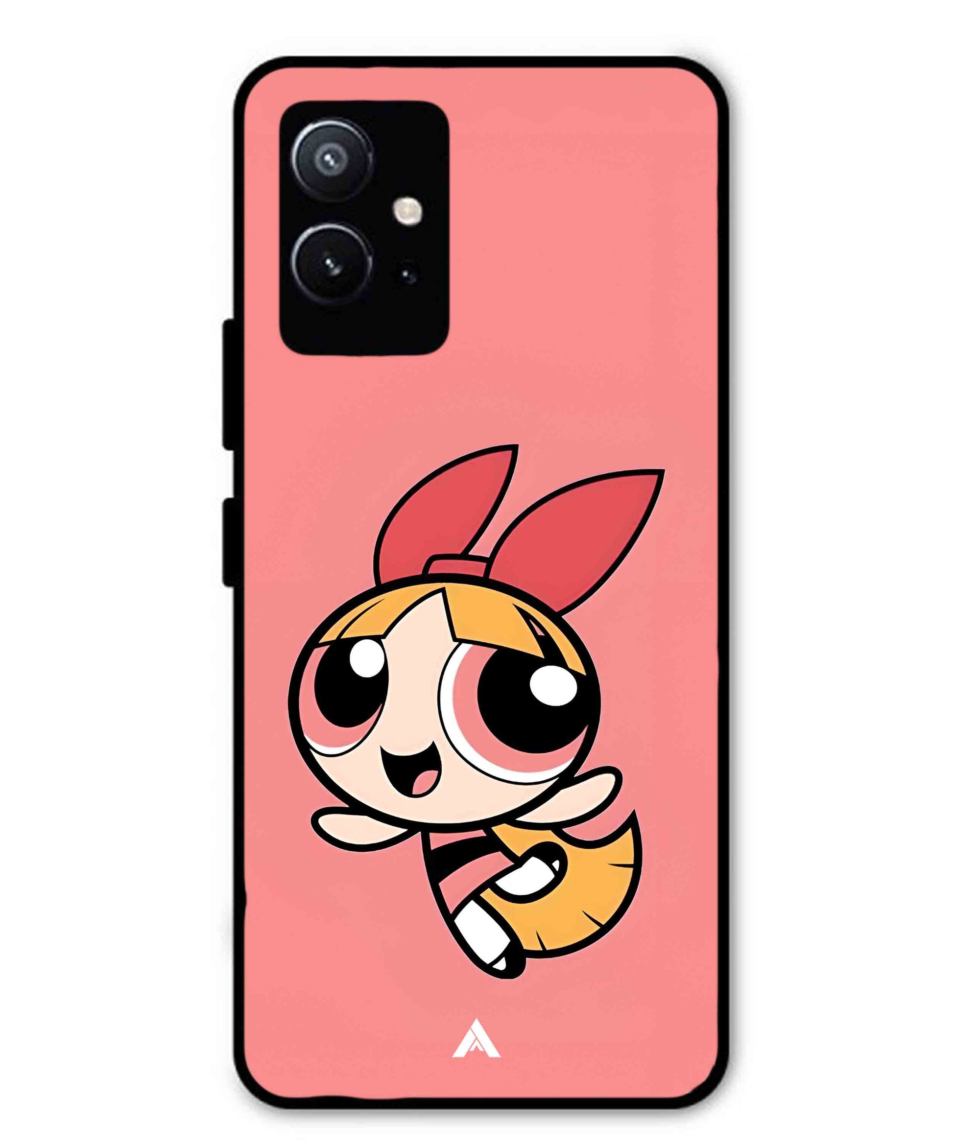 Powerpuff Girls Blossom Metal Back Cover Phone Case for Vivo Y75 5G