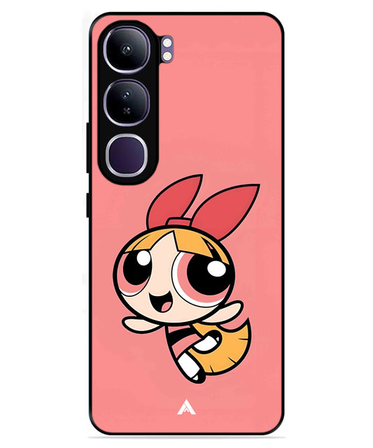 Powerpuff Girls Blossom Metal Back Cover Phone Case for Vivo v40 Lite