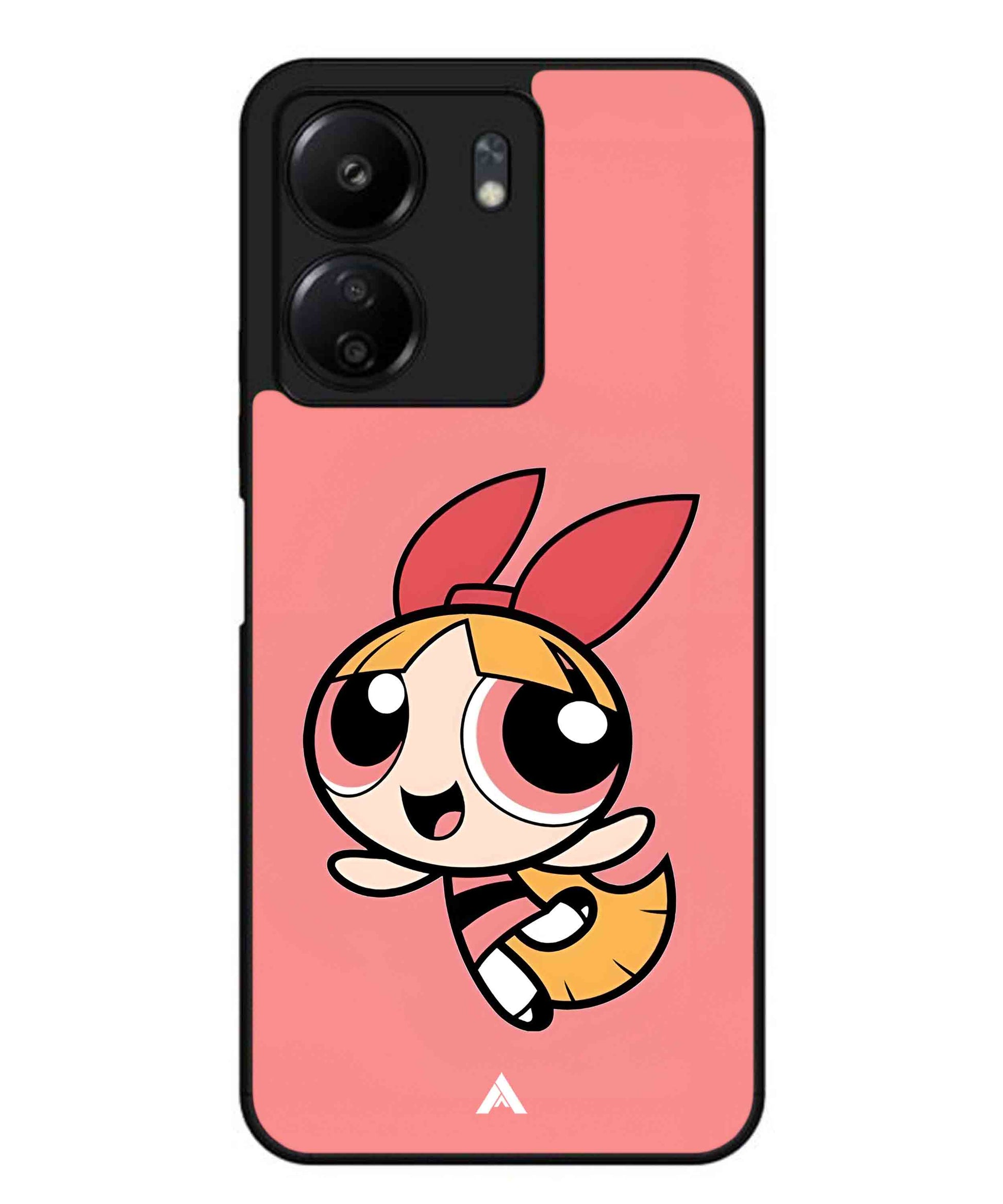 Powerpuff Girls Blossom Metal Back Cover Phone Case for Xiaomi Redmi 13C 4G