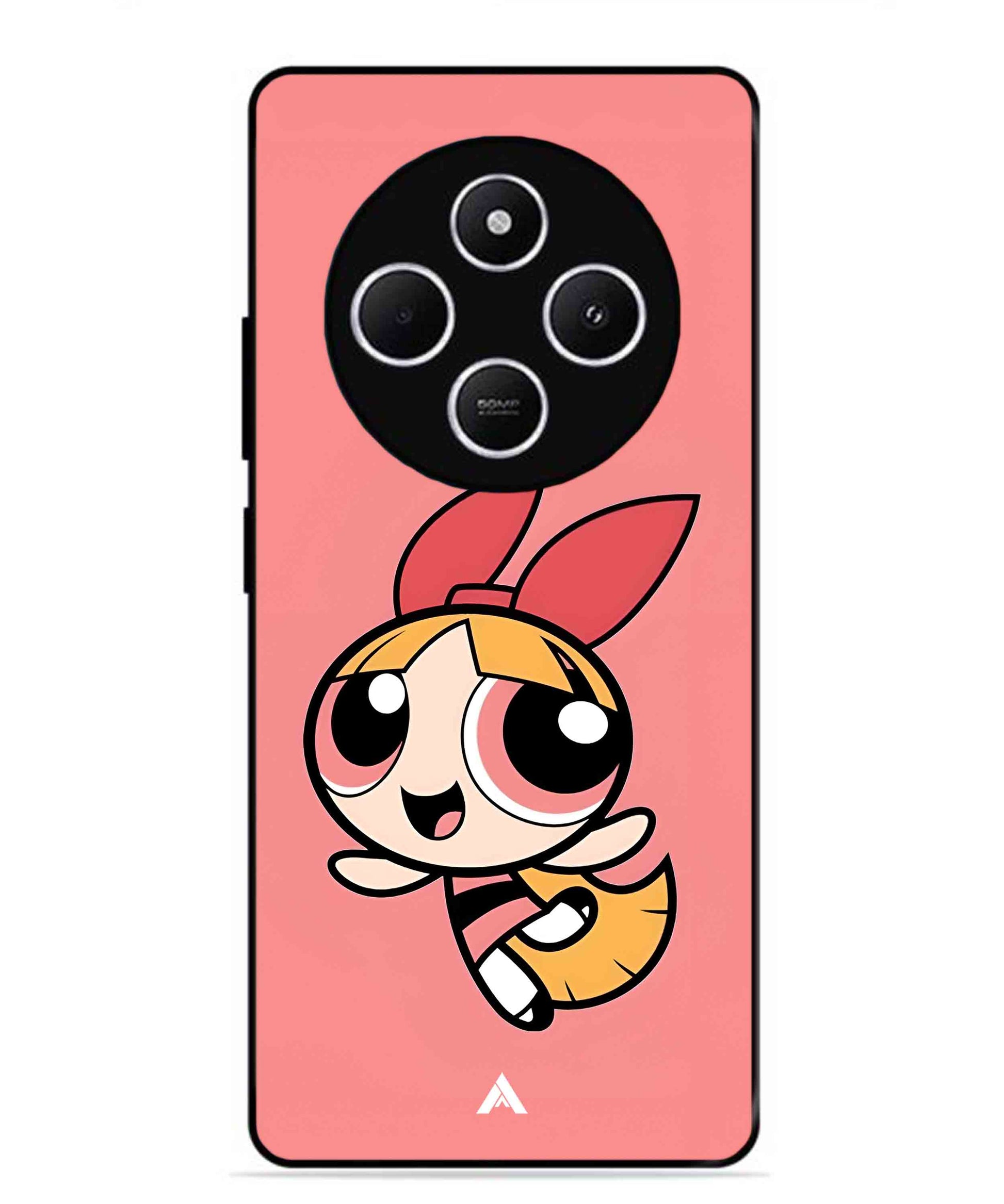 Powerpuff Girls Blossom Metal Back Cover Phone Case for Xiaomi Redmi 14C