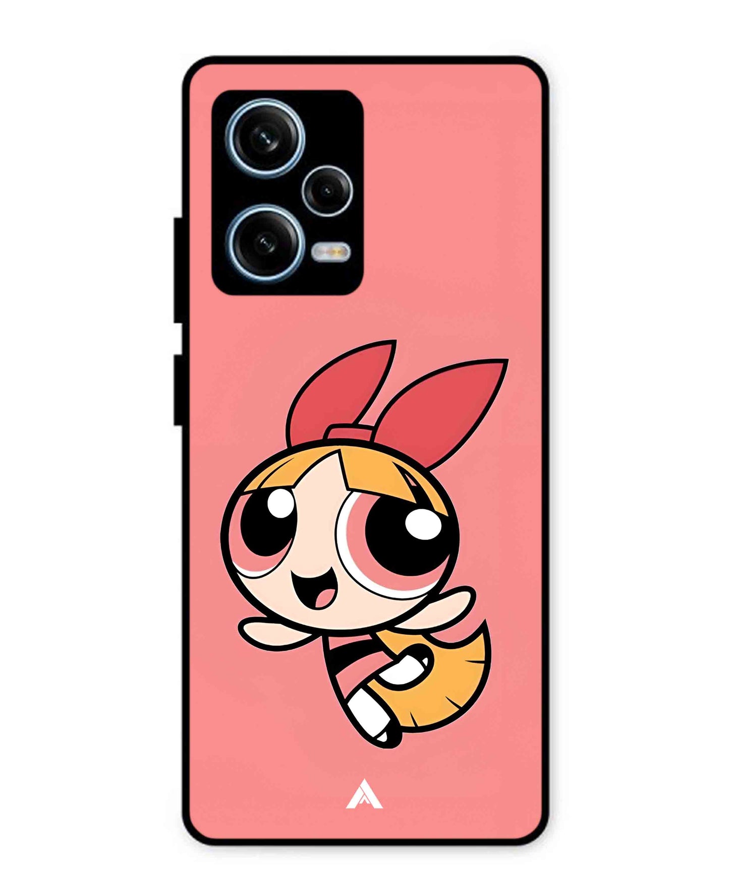 Powerpuff Girls Blossom Metal Back Cover Phone Case for Xiaomi Redmi Note 12 Pro