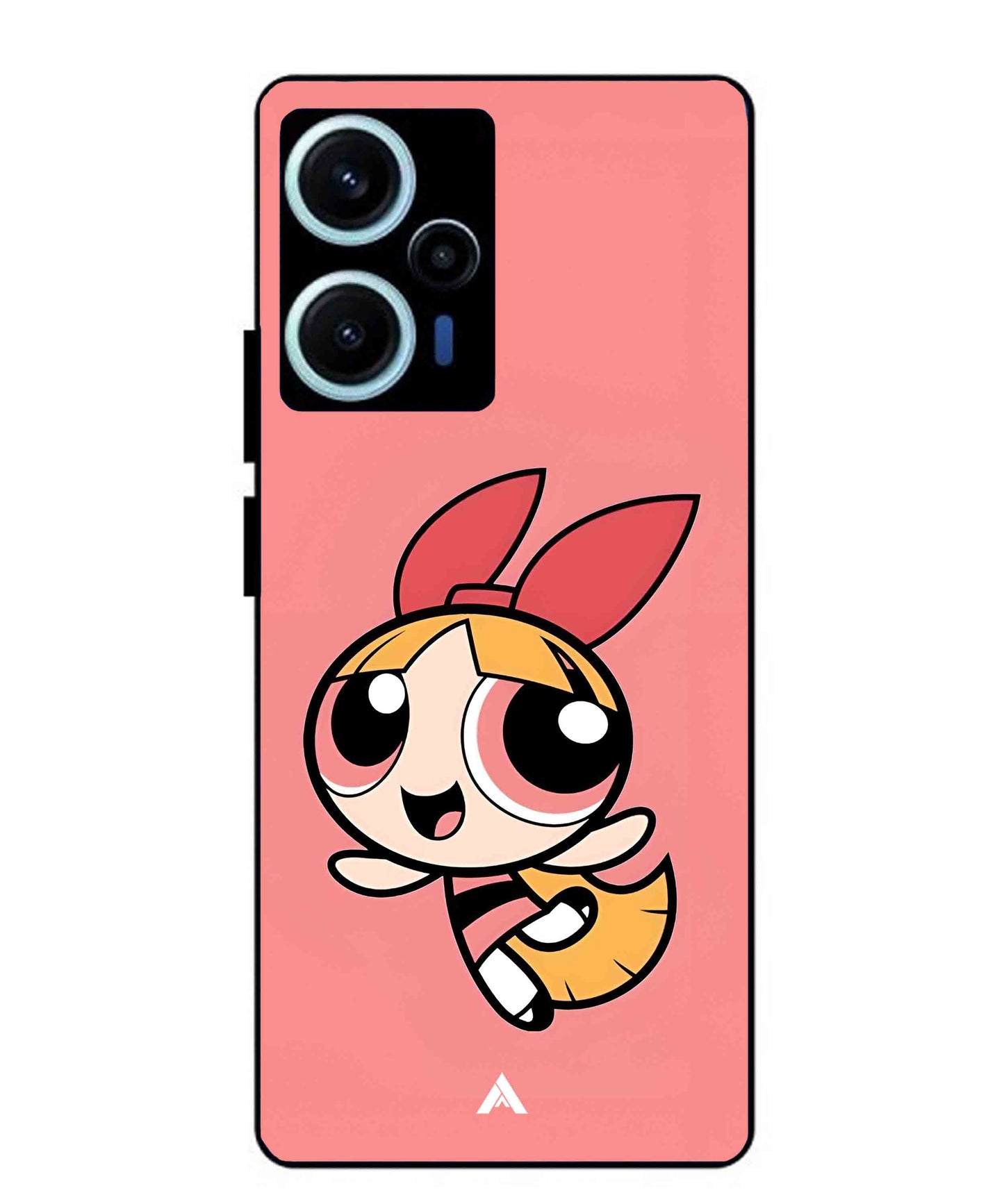 Powerpuff Girls Blossom Metal Back Cover Phone Case for Xiaomi Redmi Note 12 Turbo