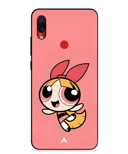 Powerpuff Girls Blossom Metal Back Cover Phone Case for Xiaomi Redmi Note 7s