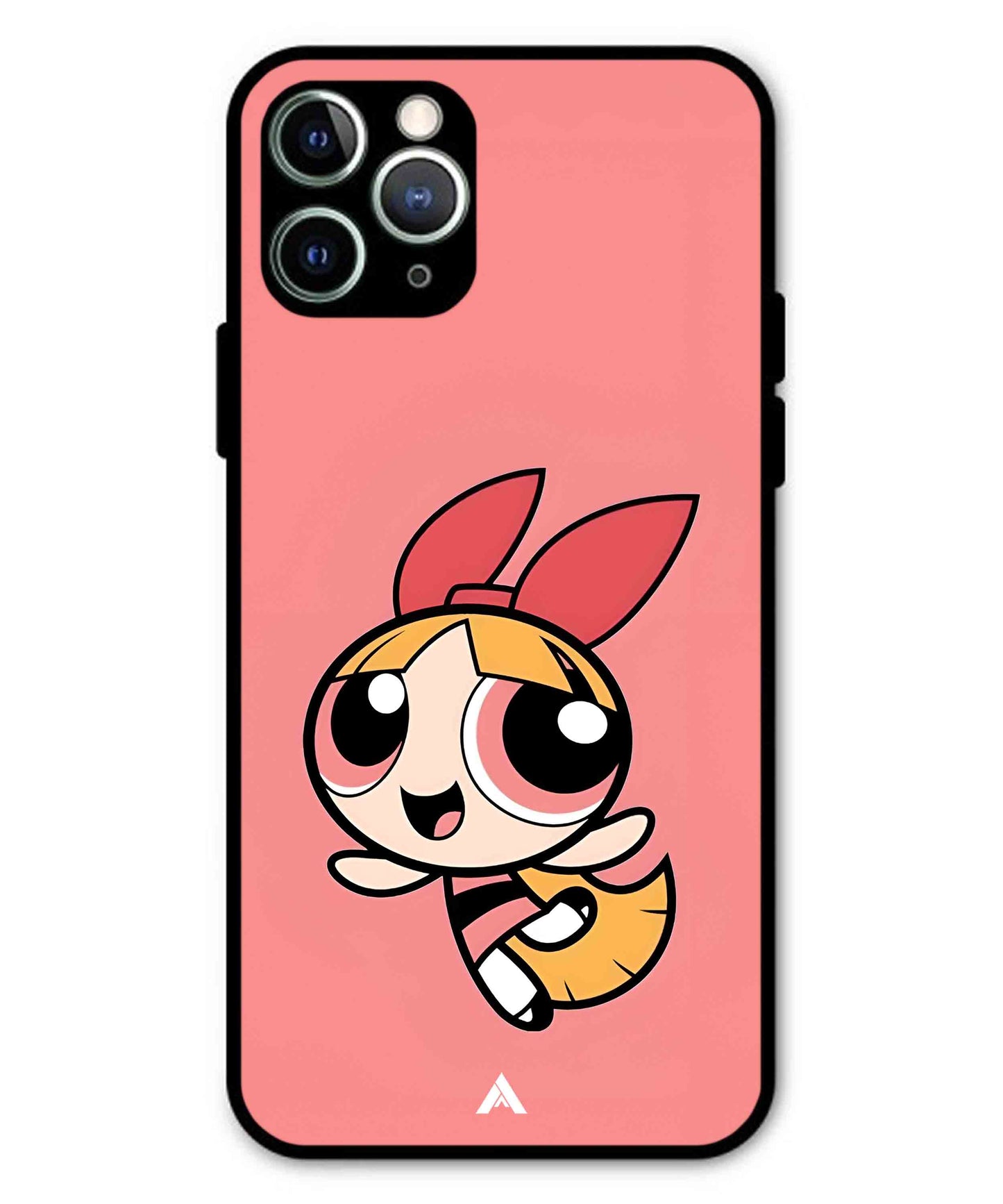 Powerpuff Girls Blossom Metal Back Cover Phone Case for iPhone 11 Pro Max