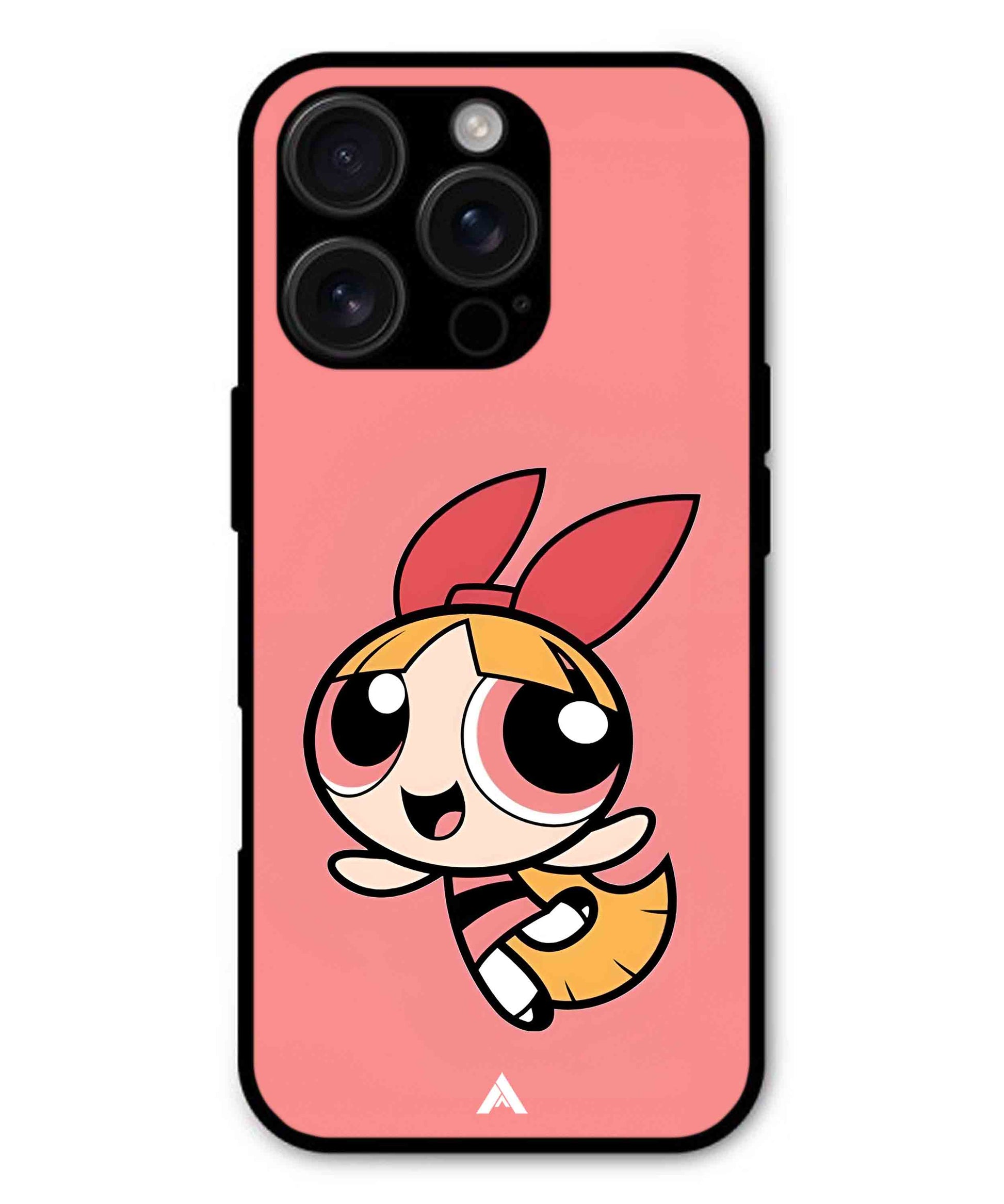 Powerpuff Girls Blossom Metal Back Cover Phone Case for iPhone 14 Pro