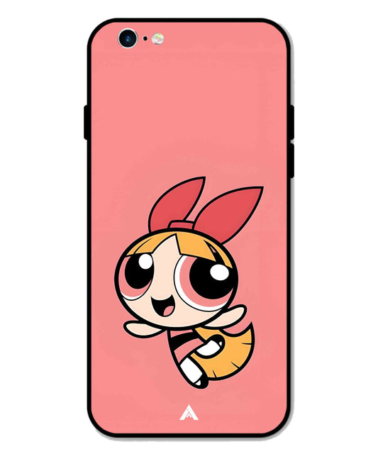 Powerpuff Girls Blossom Metal Back Cover Phone Case for iPhone 6 Plus
